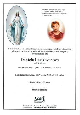 Parte - Daniela Lieskovanová