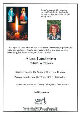 Parte - Alena Kanderová