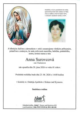 Parte - Anna Surovcová