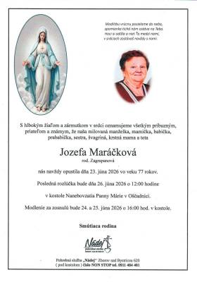 Parte - Jozefa Maráčková