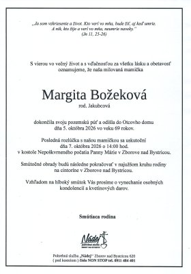 Parte - Margita Božeková