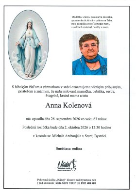 Parte - Anna Kolenová