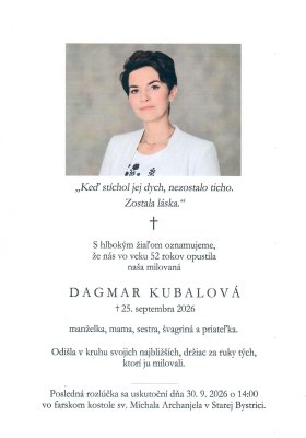 Parte - Ing. Dagmar Kubalová