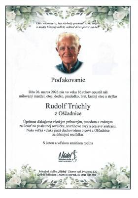 Poďakovanie - Rudolf Trúchly